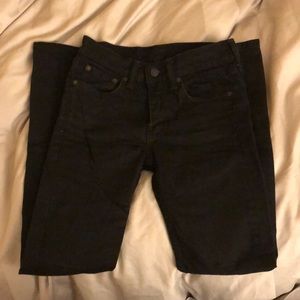 Levi’s 519 extreme skinny stretch black jeans